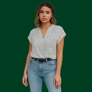 ✨ Cynthia Steffe Polka Dot Print Blouse (Size M)